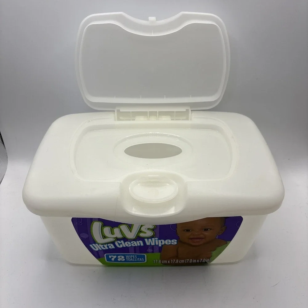 Luvs Ultra‎ Clean Wipes EMPTY Pop Up Plastic Tub Container